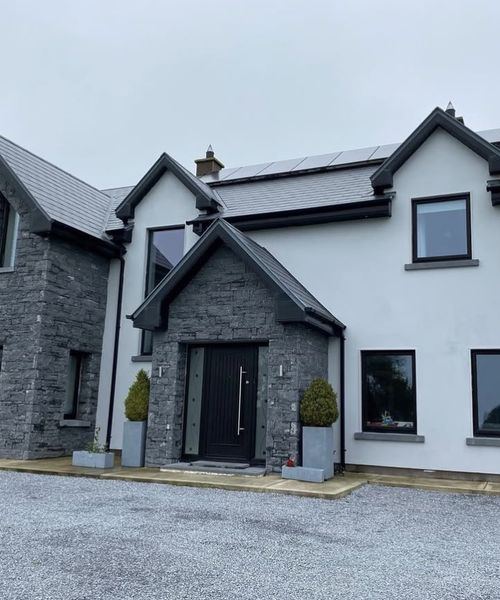 Full natural stone house elevation, Co. Cork
