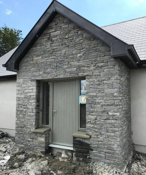 Stone-clad entrance porch to private home, Co. Cork
