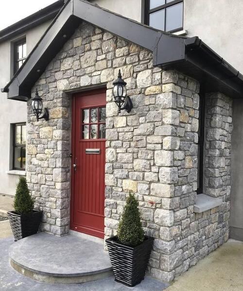 Natural stone porch and matching pillars, Co. Cork