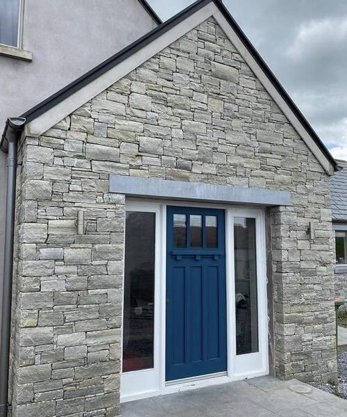 Stone porch with granite steps, Co. Cork